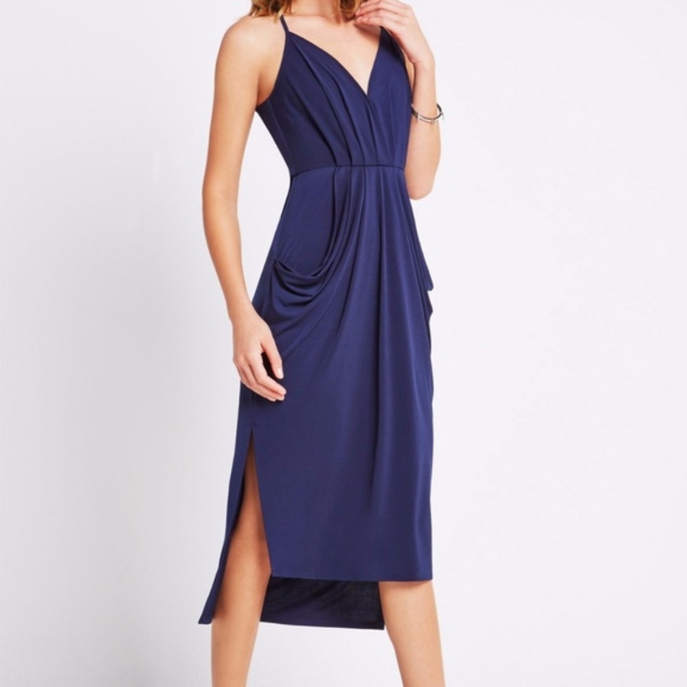 BCBGeneration Wrap Midi Dress